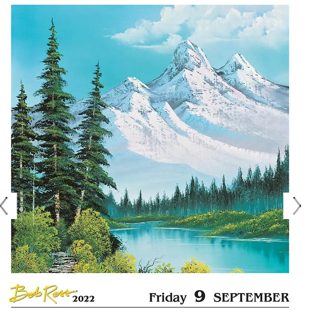 Bob Ross: A Happy Little Day-to-Day 2022 Calendar